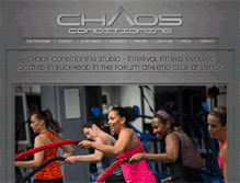 Tablet Screenshot of chaosconditioning.com